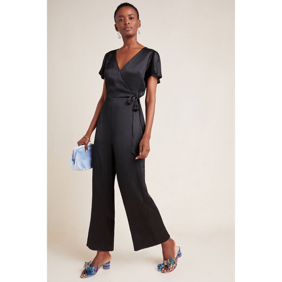 Anthropologie Maquelle Satin Jumpsuit - Picture 3 of 7